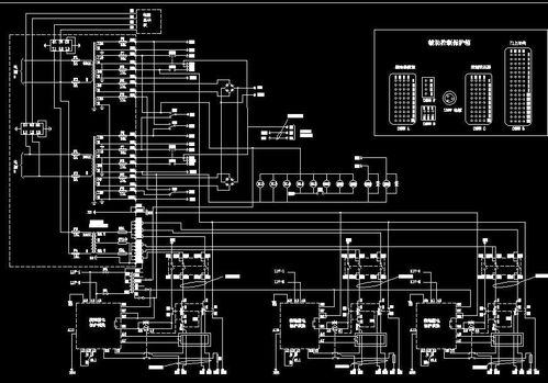 变压器和控制腔室电路图下载 192.22K,dwg格式 机械CAD图纸